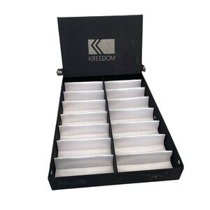 Kreedom Sunglasses Display Case 16 Slots Eyewear Storage Box Black Organizer